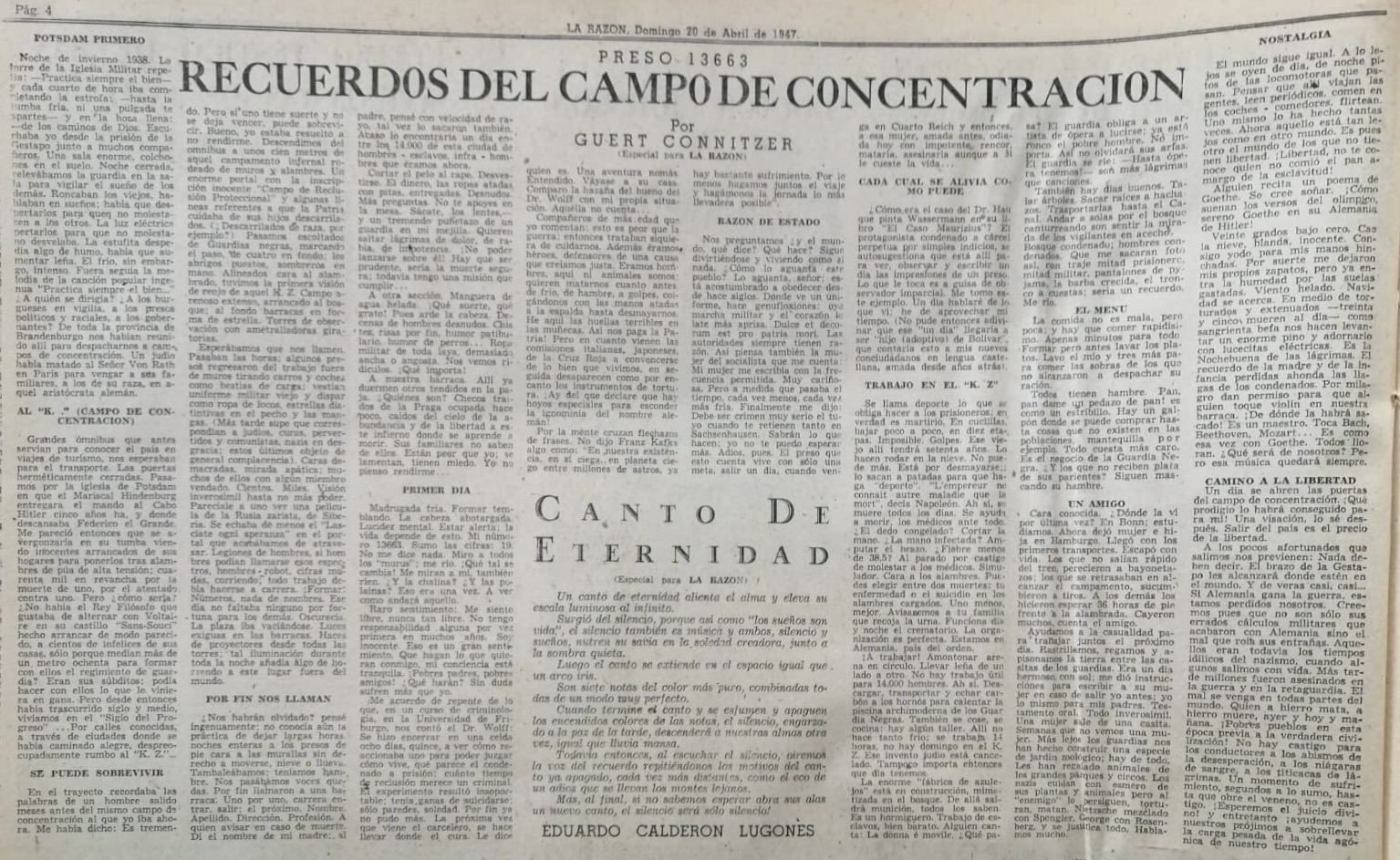 Erinnerungen aus dem Konzentrationslager